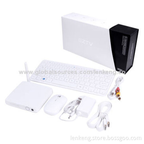 EZTV3 Wireless Keyword and Mouse Control Android Smart TV Box, One Key for Simple Operating